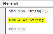 VBA String Example 2-2