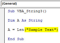 VBA String Example 3-4