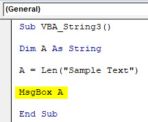 VBA String Example 3-5