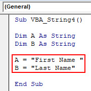 VBA String Example 4-3