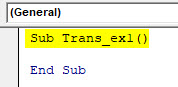 VBA Transpose Example 1-1