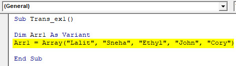 VBA Transpose Example 1-3