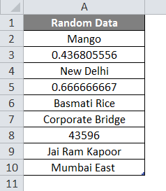 Excel ISNUMBER formula example 1-1