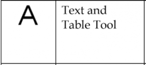 text and table tool