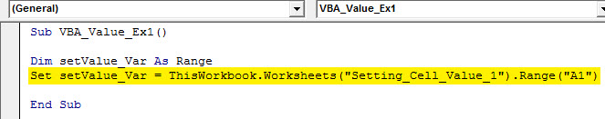 vba value Example 1.2