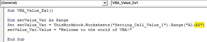 vba value Example 1.7