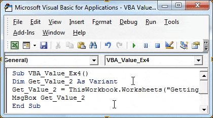 vba value example 4