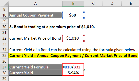 Current Yield Formula Example 2-5
