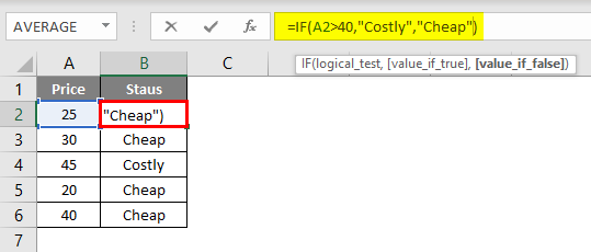Evaluate Formula in excel example 1
