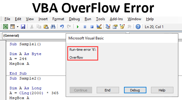Excel VBA OverFlow Error