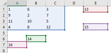 Excel function for range 2