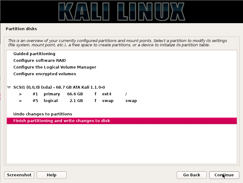 Kali Linux - Review Changes