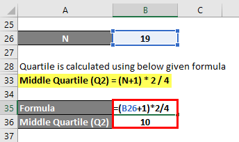 Quartile Formula Example 1-5