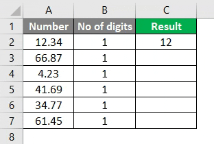 round formula excel example 1-3