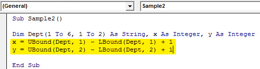 VBA Array Length 3.4