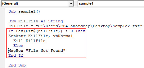 VBA Delete Example 2.4