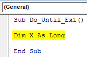 VBA Do Until Loop Example 1-3
