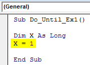VBA Do Until Loop Example 1-4