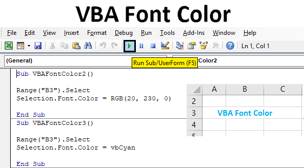 VBA Font Color