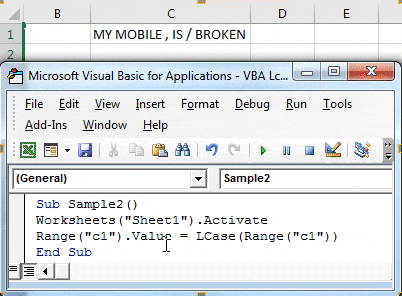 VBA LCase | How to Convert Lower Case in Excel using LCase Function?