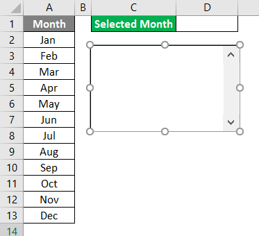 VBA List Box Example 1-3