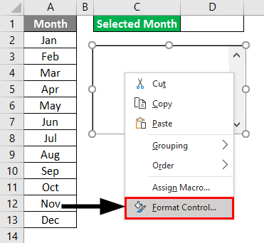 VBA List Box Example 1-4