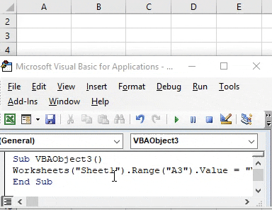 VBA Object 3