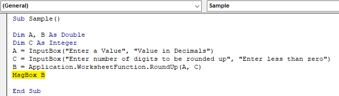 VBA RoundUp Example 1.5
