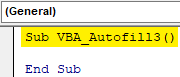 VBA SUB 3.1