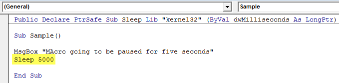 VBA Sleep Example 1-6