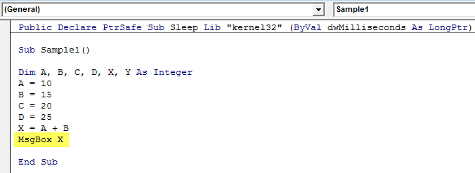 VBA Sleep Example 2-6