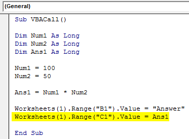 VBA Sub Call Example 2-6