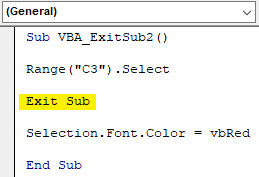  Sub Exit Example 2.3