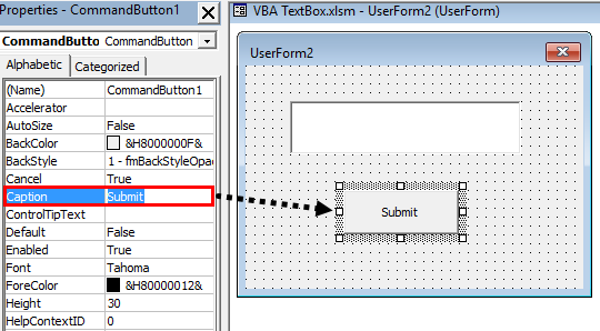 VBA TextBox Example 2-4