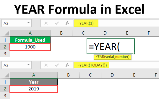 YEAR Formula in Excel