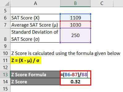 Z Score Formula Example 1-2