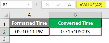 excel Value - Example 3-3