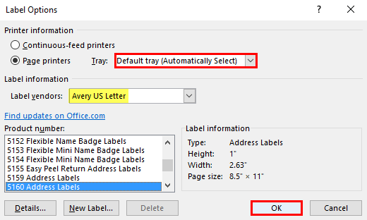 how to print labels from excel step 3.2