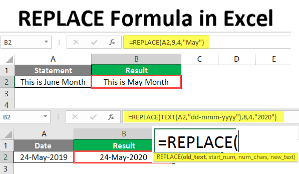 replace formula in excel