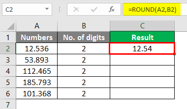 round formula in excel 3-2