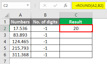 round formula in excel 4-2