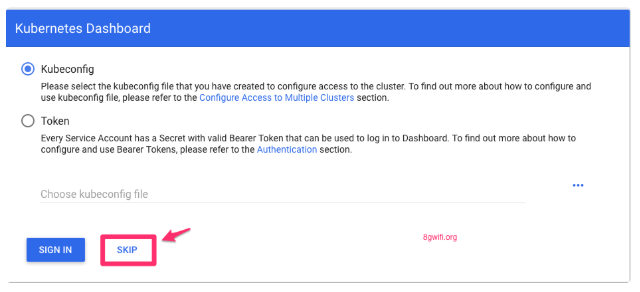 see the dashboard page(Install Kubernetes Dashboard)