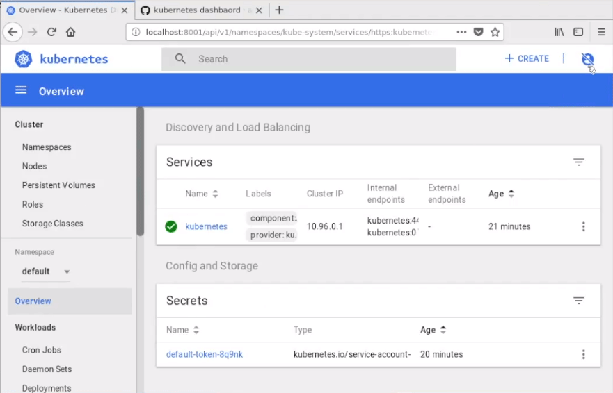 sign in 1(Install Kubernetes Dashboard)