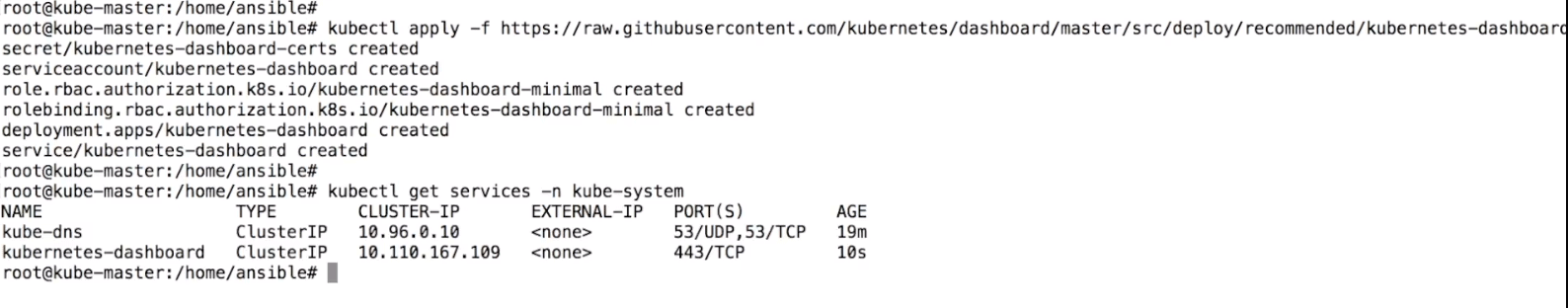 the svc deployments are up and running 2