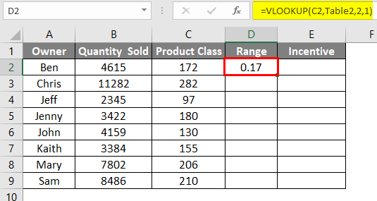 vlookup array table 8