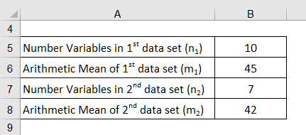 Arithmetic Mean Formula Example 3-1