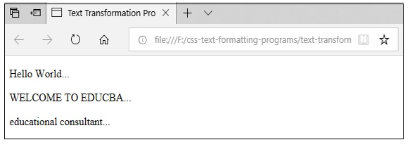 CSS Text Formatting4