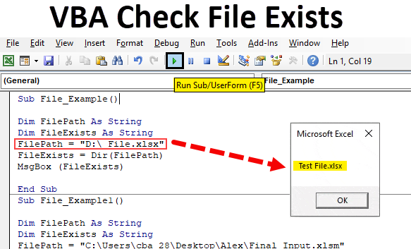 VBA Check File Exists