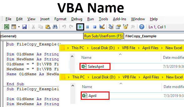 Excel VBA Name