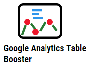 Google Analytics Table Booster